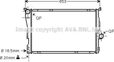 Ava Quality Cooling BW 2278 - Radiatore, Raffreddamento motore autozon.pro