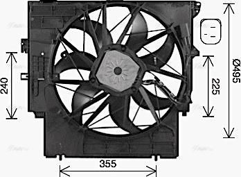 Ava Quality Cooling BW7598 - Ventola, Raffreddamento motore autozon.pro