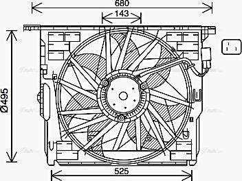 Ava Quality Cooling BW7564 - Ventola, Raffreddamento motore autozon.pro