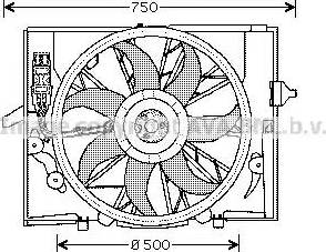 Ava Quality Cooling BW 7504 - Ventola, Raffreddamento motore autozon.pro