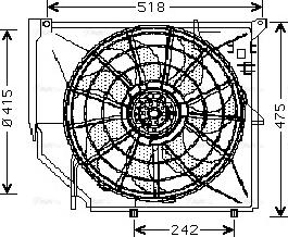 Ava Quality Cooling BW 7502 - Ventola, Raffreddamento motore autozon.pro