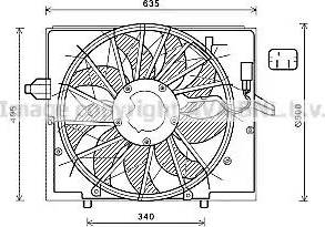 Ava Quality Cooling BW7537 - Ventola, Raffreddamento motore autozon.pro