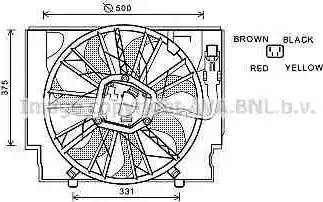 Ava Quality Cooling BW7529 - Ventola, Raffreddamento motore autozon.pro