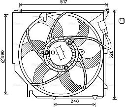 Ava Quality Cooling BW 7520 - Ventola, Raffreddamento motore autozon.pro