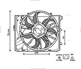 Ava Quality Cooling BW7528 - Ventola, Raffreddamento motore autozon.pro