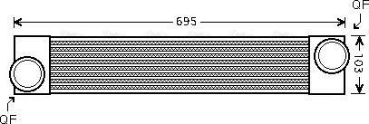 Ava Quality Cooling BWA4346 - Intercooler autozon.pro