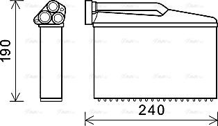 Ava Quality Cooling BWA6541 - Scambiatore calore, Riscaldamento abitacolo autozon.pro