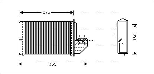 Ava Quality Cooling BWA6172 - Scambiatore calore, Riscaldamento abitacolo autozon.pro