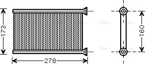 Ava Quality Cooling BWA6342 - Scambiatore calore, Riscaldamento abitacolo autozon.pro