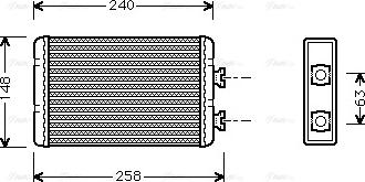 Ava Quality Cooling BWA6210 - Scambiatore calore, Riscaldamento abitacolo autozon.pro