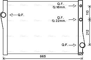 Ava Quality Cooling BWA2471 - Radiatore, Raffreddamento motore autozon.pro