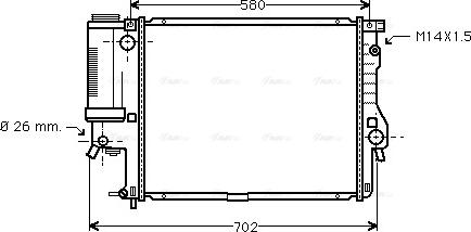 Ava Quality Cooling BWA2186 - Radiatore, Raffreddamento motore autozon.pro