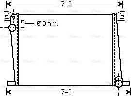 Ava Quality Cooling BWA2356 - Radiatore, Raffreddamento motore autozon.pro