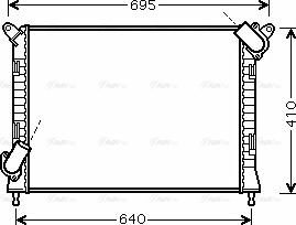 Ava Quality Cooling BWA2307 - Radiatore, Raffreddamento motore autozon.pro