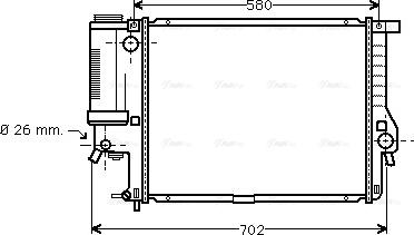 Ava Quality Cooling BWA2201 - Radiatore, Raffreddamento motore autozon.pro