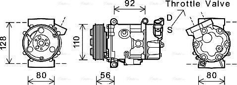 Ava Quality Cooling BWAK416 - Compressore, Climatizzatore autozon.pro