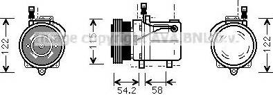 Ava Quality Cooling BW K059 - Compressore, Climatizzatore autozon.pro