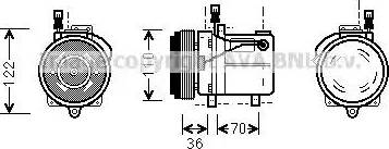 Ava Quality Cooling BW K060 - Compressore, Climatizzatore autozon.pro