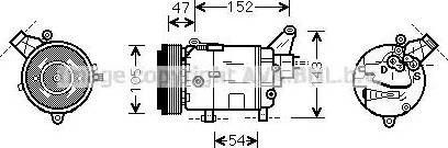 Ava Quality Cooling BW K076 - Compressore, Climatizzatore autozon.pro