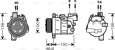 Ava Quality Cooling BW K319 - Compressore, Climatizzatore autozon.pro