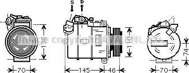 Ava Quality Cooling BW K318 - Compressore, Climatizzatore autozon.pro