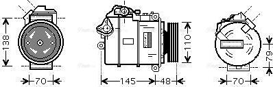 Ava Quality Cooling BWAK317 - Compressore, Climatizzatore autozon.pro