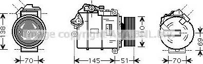 Ava Quality Cooling BWK384 - Compressore, Climatizzatore autozon.pro