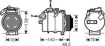 Ava Quality Cooling BWAK385 - Compressore, Climatizzatore autozon.pro