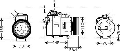 Ava Quality Cooling BWAK330 - Compressore, Climatizzatore autozon.pro