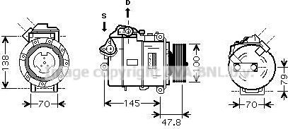 Ava Quality Cooling BWAK331 - Compressore, Climatizzatore autozon.pro