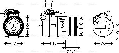 Ava Quality Cooling BWAK329 - Compressore, Climatizzatore autozon.pro