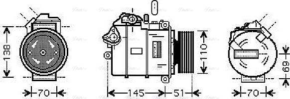 Ava Quality Cooling BWAK320 - Compressore, Climatizzatore autozon.pro