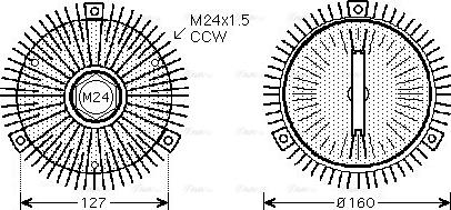 Ava Quality Cooling BW C323 - Giunto di collegamento, Ventilatore radiatore autozon.pro