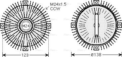 Ava Quality Cooling BW C322 - Giunto di collegamento, Ventilatore radiatore autozon.pro