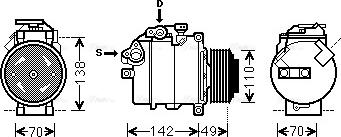 Ava Quality Cooling BWK411 - Compressore, Climatizzatore autozon.pro