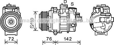 Ava Quality Cooling BWK486 - Compressore, Climatizzatore autozon.pro