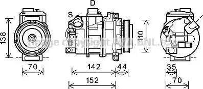 Ava Quality Cooling BWK424 - Compressore, Climatizzatore autozon.pro