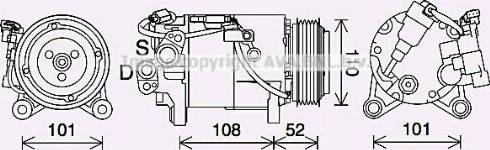 Ava Quality Cooling BWK567 - Compressore, Climatizzatore autozon.pro