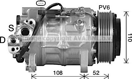 Ava Quality Cooling BWK601 - Compressore, Climatizzatore autozon.pro