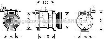 Ava Quality Cooling BW K040 - Compressore, Climatizzatore autozon.pro