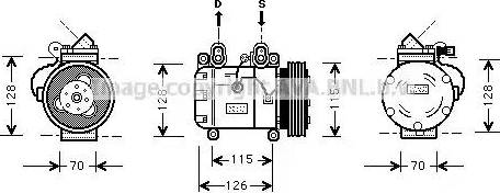 Ava Quality Cooling BW K051 - Compressore, Climatizzatore autozon.pro