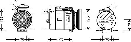 Ava Quality Cooling BW K064 - Compressore, Climatizzatore autozon.pro