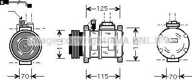 Ava Quality Cooling BW K066 - Compressore, Climatizzatore autozon.pro