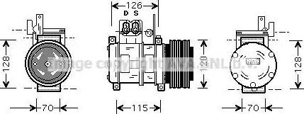 Ava Quality Cooling BW K073 - Compressore, Climatizzatore autozon.pro