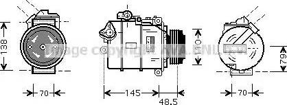 Ava Quality Cooling BW K309 - Compressore, Climatizzatore autozon.pro