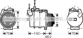 Ava Quality Cooling BWK386 - Compressore, Climatizzatore autozon.pro