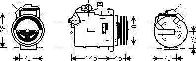 Ava Quality Cooling BWK383 - Compressore, Climatizzatore autozon.pro