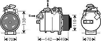 Ava Quality Cooling BWK387 - Compressore, Climatizzatore autozon.pro