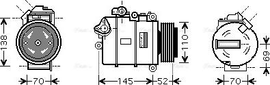 Ava Quality Cooling BW K336 - Compressore, Climatizzatore autozon.pro