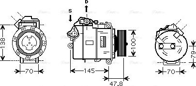 Ava Quality Cooling BW K331 - Compressore, Climatizzatore autozon.pro